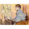 Image 1 : Edgar Degas - Mme Henri Rouart Before A  Statue
