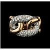 Image 2 : 1.35 ctw Diamond Ring - 14KT Rose and White Gold