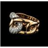 Image 3 : 1.35 ctw Diamond Ring - 14KT Rose and White Gold