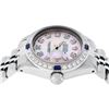 Image 3 : Rolex Ladies Stainless Steel Pink MOP Diamond & Sapphire 26MM Datejust