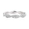 Image 1 : 0.4 ctw Diamond Ring - 14KT White Gold