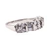 Image 2 : 1.10 ctw Diamond Ring - 18KT White Gold