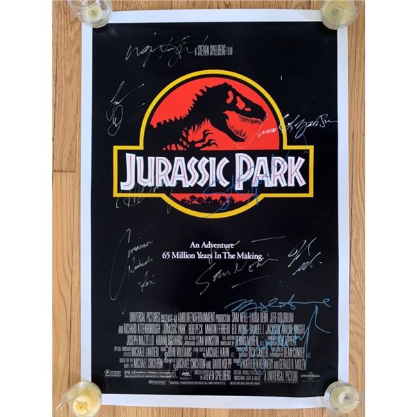 Signed Jurassic Park Movie Poster