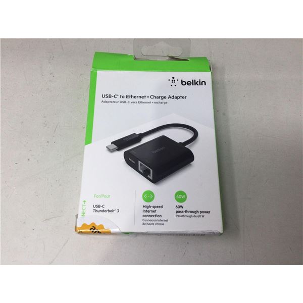Belkin USB-C To Ethernet + Charge Adapter