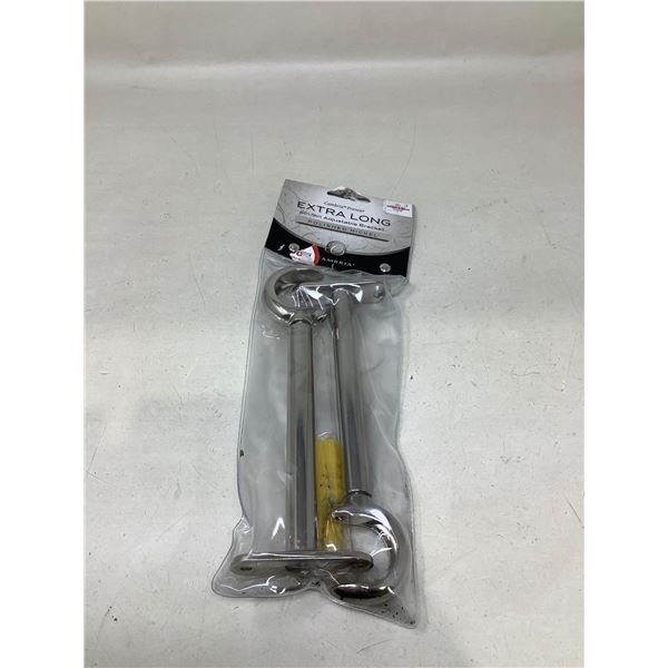 6" - 9" Extra Long Adjustable Bracket Polished Nickel