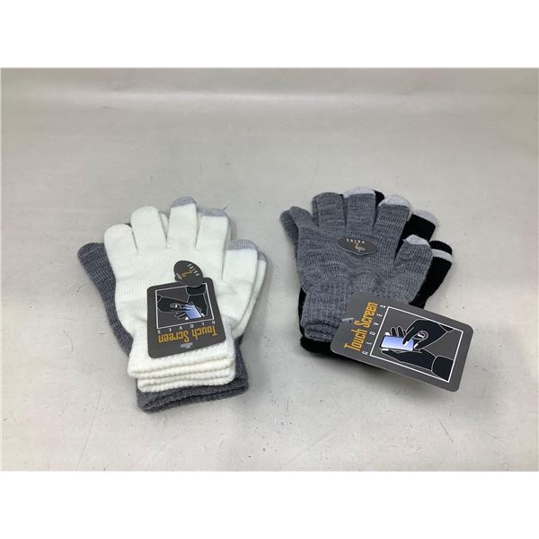 Touch Screen Friendly Gloves Lot Of 4