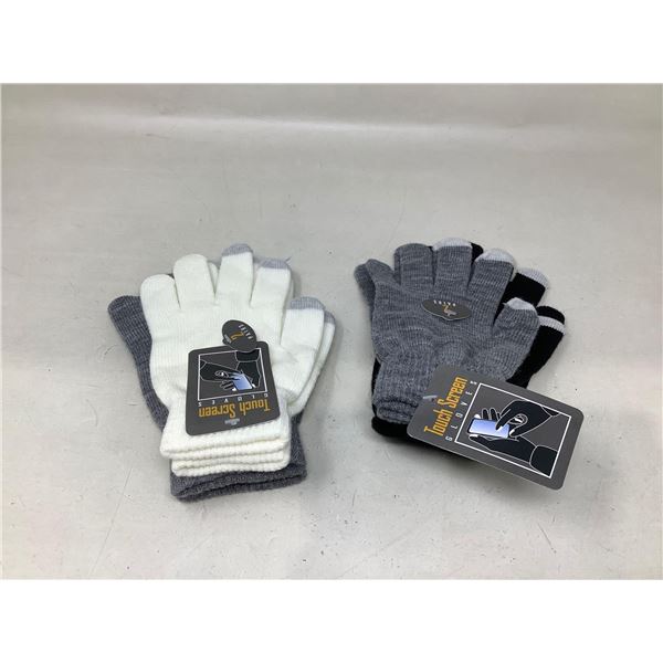 Touch Screen Friendly Gloves Lot Of 4