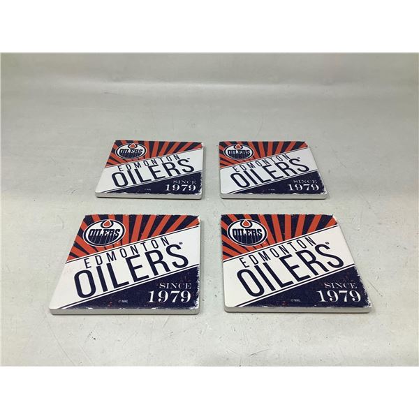 Edmonton Oilers Drink Coaster Lot Of 4