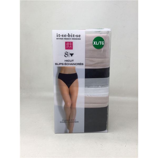 It.Se.Bit.Se Ladies Hicut Undergarments Size XL (8 Pack)
