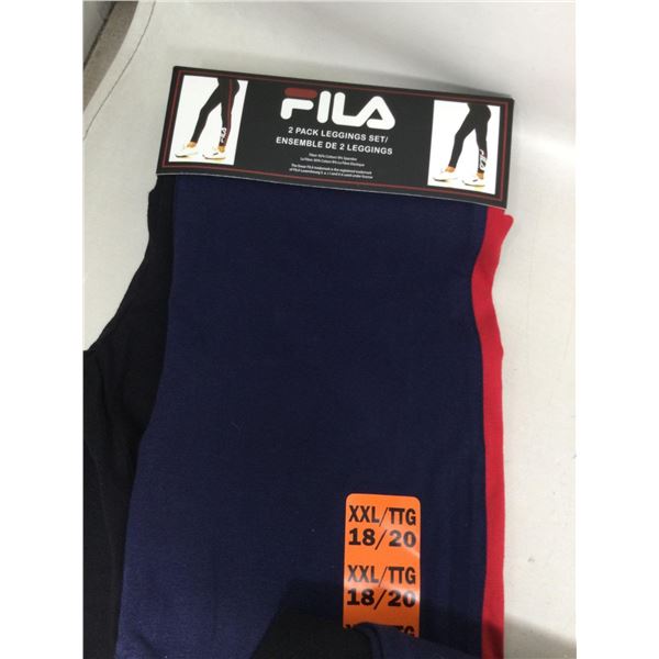 Fila 2 Pack Leggings Size XXL (18/20)