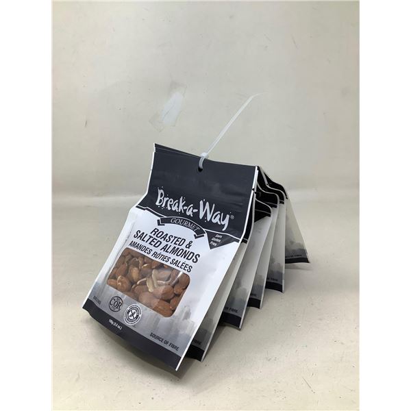 Break-a-Way Roasted & Salted Almonds (6 x 100g)