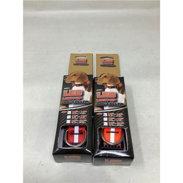 LED Light-Up Dog Collar (2x)