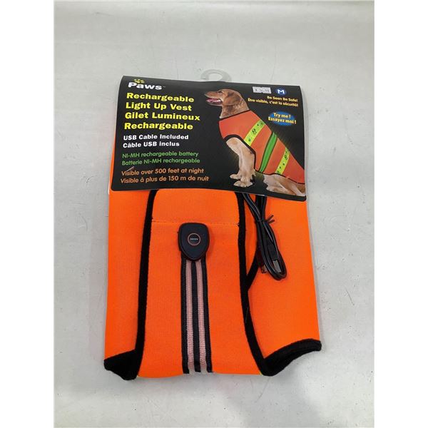 Paws Rechargeable Light Up Vest (M)