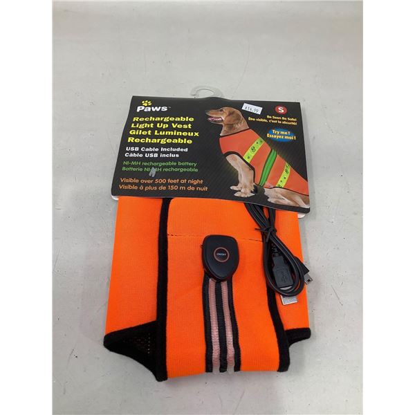 Paws Rechargeable Light Up Vest (S)