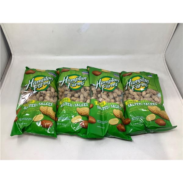 Hampton Farms Jumbo Salted Peanuts (4 x 454g)