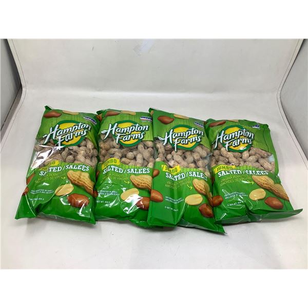 Hampton Farms Jumbo Salted Peanuts (4 x 454g)