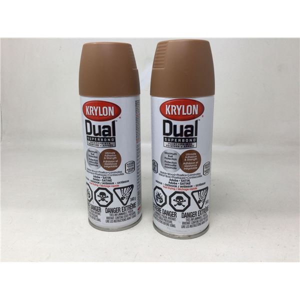 Krylon Dual Super Bond (2 x 340g) Adobe Satin