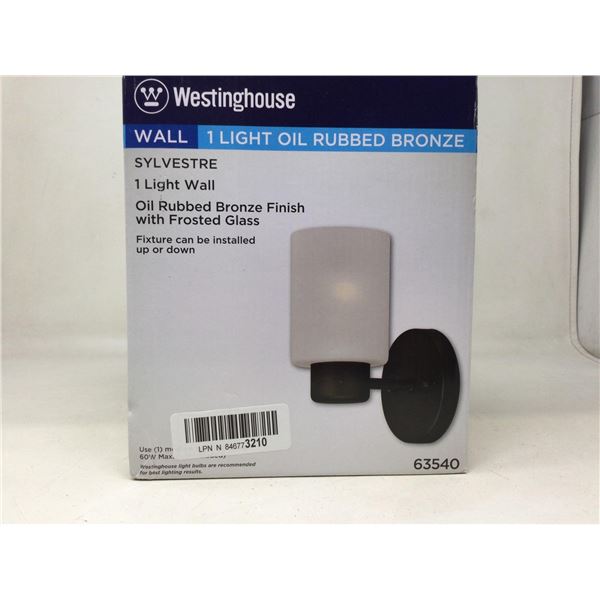 Westinghouse Wall 1 Light Oil Rubbed Bronze
