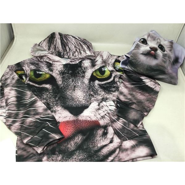 Assorted Cat Graphic Hoodies (130)
