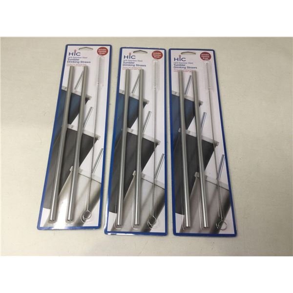 Tumbler Drinking Straws and Cleaner (3 x 2)