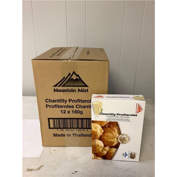 Case of Frozen Mountain Mist Chantilly Profiteroles (12 x 180g)