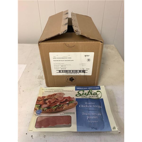 Case of Frozen Sufra Halal Breakfast Chicken Strips (12 x 375g)