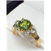 Image 2 : Ladies 14K G.P. 1.0 Carat Solitaire Peridot Ring