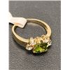 Image 4 : Ladies 14K G.P. 1.0 Carat Solitaire Peridot Ring