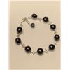 Image 1 : Natural Tahitian Pearl 925 silver bracelet 21.25 ct with appraisal certificate value $2,150.00