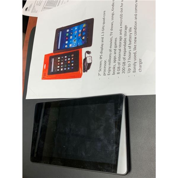 Refurbished Amazon 7 inch 8GB Tablet with charger, tested