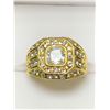 Image 2 : Gents 10K G.P. Multi Stone Dress Ring