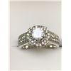 Image 4 : Ladies 1.0 Carat Solitaire Rhodium Style 2 Ring Wedding Set