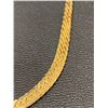 Image 2 : Ladies 14K G.P. Herring Bone 16 inch chain