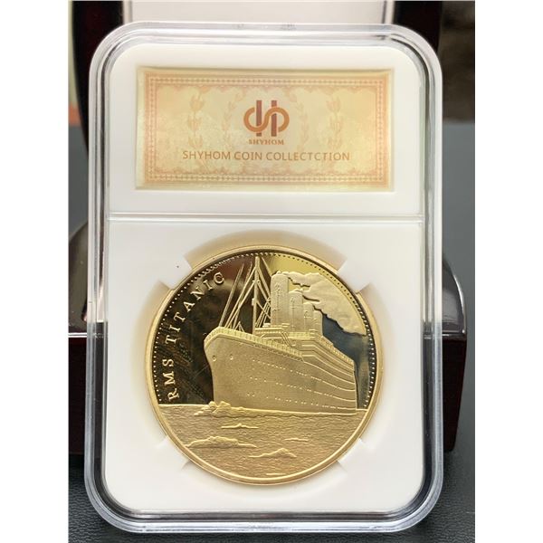 RMS Titanic Memorial Cased collector coin