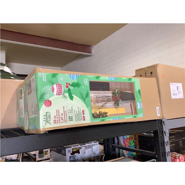 Holiday Living 50in Pre-Lit Potted Arrangement