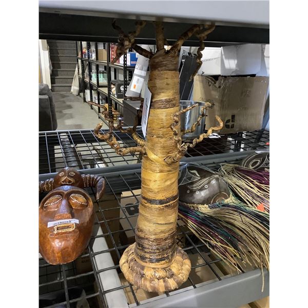 East African Banana Fiber Art 19in