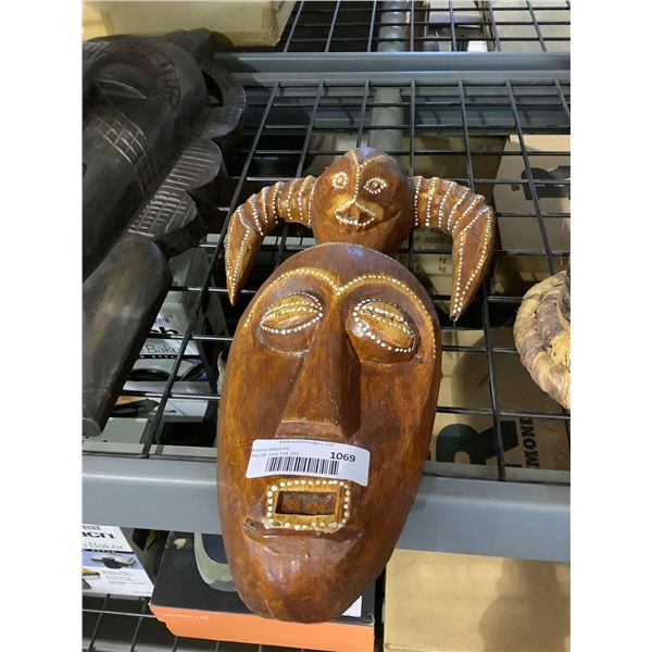 Decorative Wooden Mask 15in