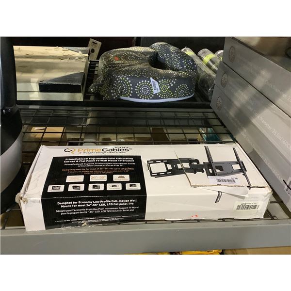 Prime Cables Full Motion Solid Articulating Curved and Flat Panel TV Wall Mount TV Bracket (Fits 26i