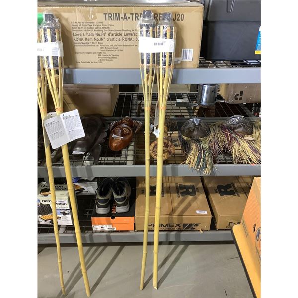 Sierra 60in Natural Bamboo Torch Lot of 2