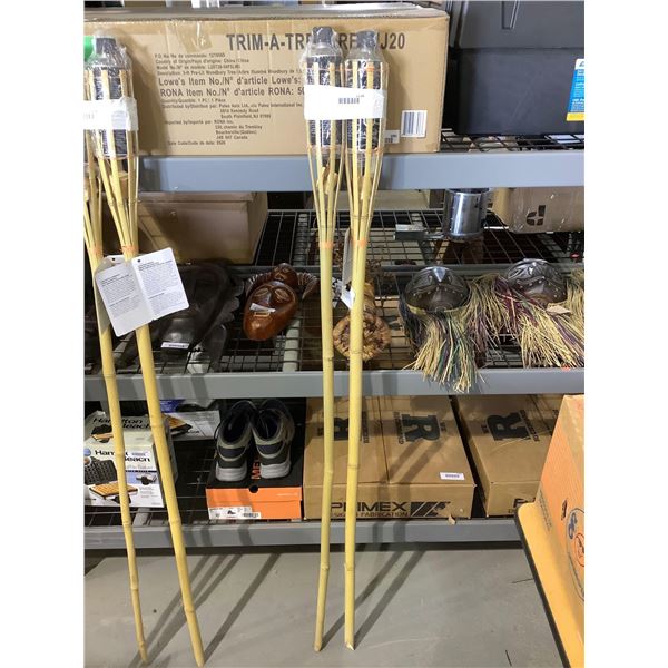 Sierra 60in Natural Bamboo Torch Lot of 2