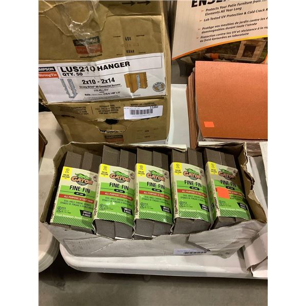 Case of 10 Gator Fine Fin All Purpose Dual Angle Sanding Sponges