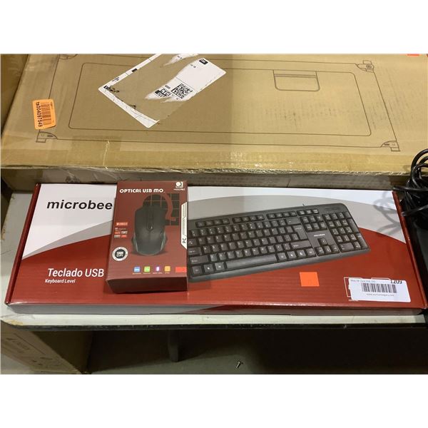 Microbee Wired USB Keyboard and Mouse Set