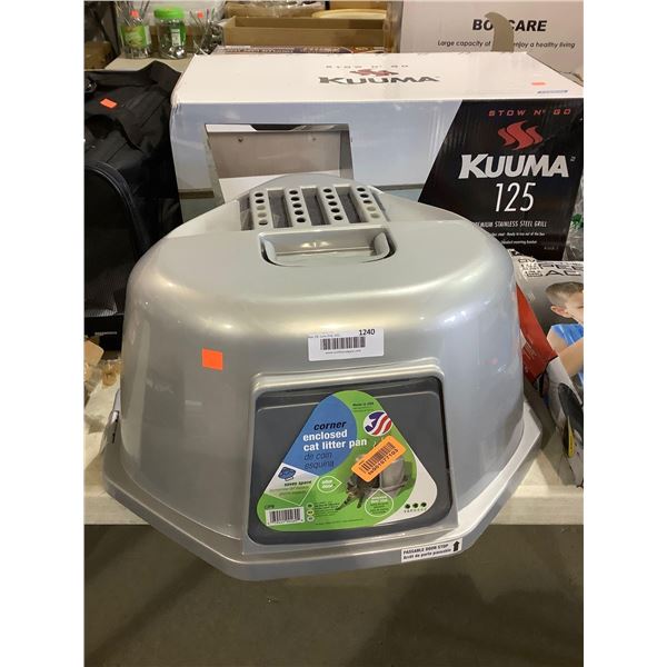 Van Ness Corner Enclosed Cat Litter Pan