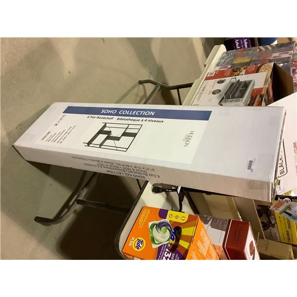 Hudson Home 4-Tier Bookshelf (31.5in x 11.8in 44.5in)