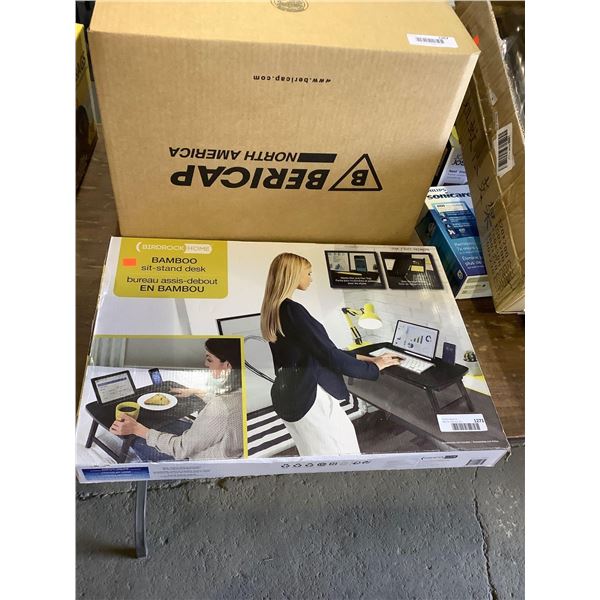 Birdrock Home Bamboo Sit-Stand Desk