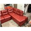 Image 3 : Red Sectional Sofa (Missing Legs)