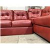 Image 5 : Red Sectional Sofa (Missing Legs)