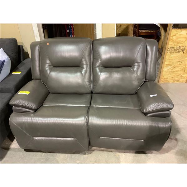 Grey Power Sofa Recliner (Missing Motor and Control for Left Recliner)