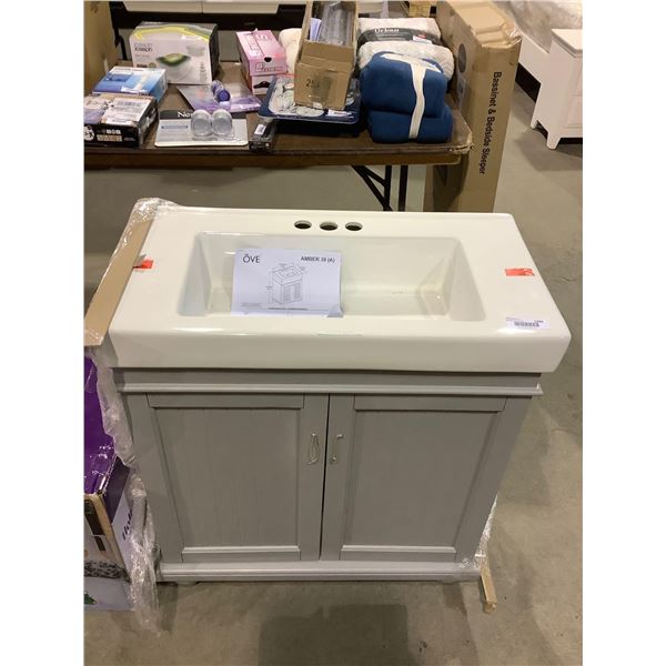 Ove Vanity (34 5/16in x 29 15/16in x 15 3/16in) - Model: Amber 30