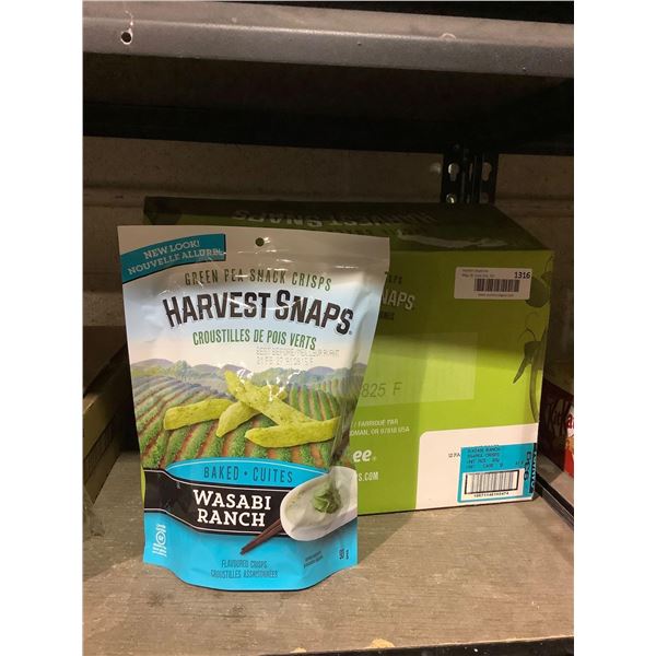 Case of Harvest Snaps Wasabi Ranch Crisps (12 x 93g)